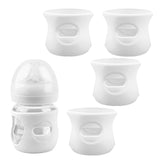 4 Pack Silicone Sleeves for Avent Natural Glass Baby Bottles, Anti Breakage Glass Bottle Holder, Compatible with Philips Avent G