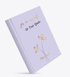 Brown Cloud Personalized Gold Foil Printed Cover (You Are Magical) Notebook/Diary/Journal Customized Message/Quote/Name/Photogra