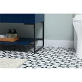 Elegant Decor Sloane 40 Mdf And Steel Single Bathroom Vanity In Blue