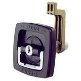 Perko 1031Dp1Blk Flush-Mount Locking Latch With Polymer Face For 1-5/8 Hole - Black