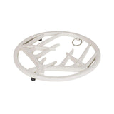 Lodge Enameled Cast Iron Antler, 8 Inch, Midnight Chrome Trivet, Biscotti
