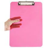 JAM PAPER Plastic Clipboards with Low Profile Metal Clip Letter Size (9 x 12.5) Fuchsia Pink Clip Board Sold Individually