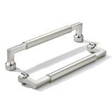 khtumeware 2-Pack 6-Inch(152mm) Brushed Nickel Cabinet Pulls,Heavy-Duty Solid Satin Nickel Handles for Kitchen Cabinets, Cupboar