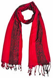 Kosweem Border 3D Fashionable Woolen Winter Wear Thin Scarf/Stole/Shawl For Baby Girls Womens(Maroon)