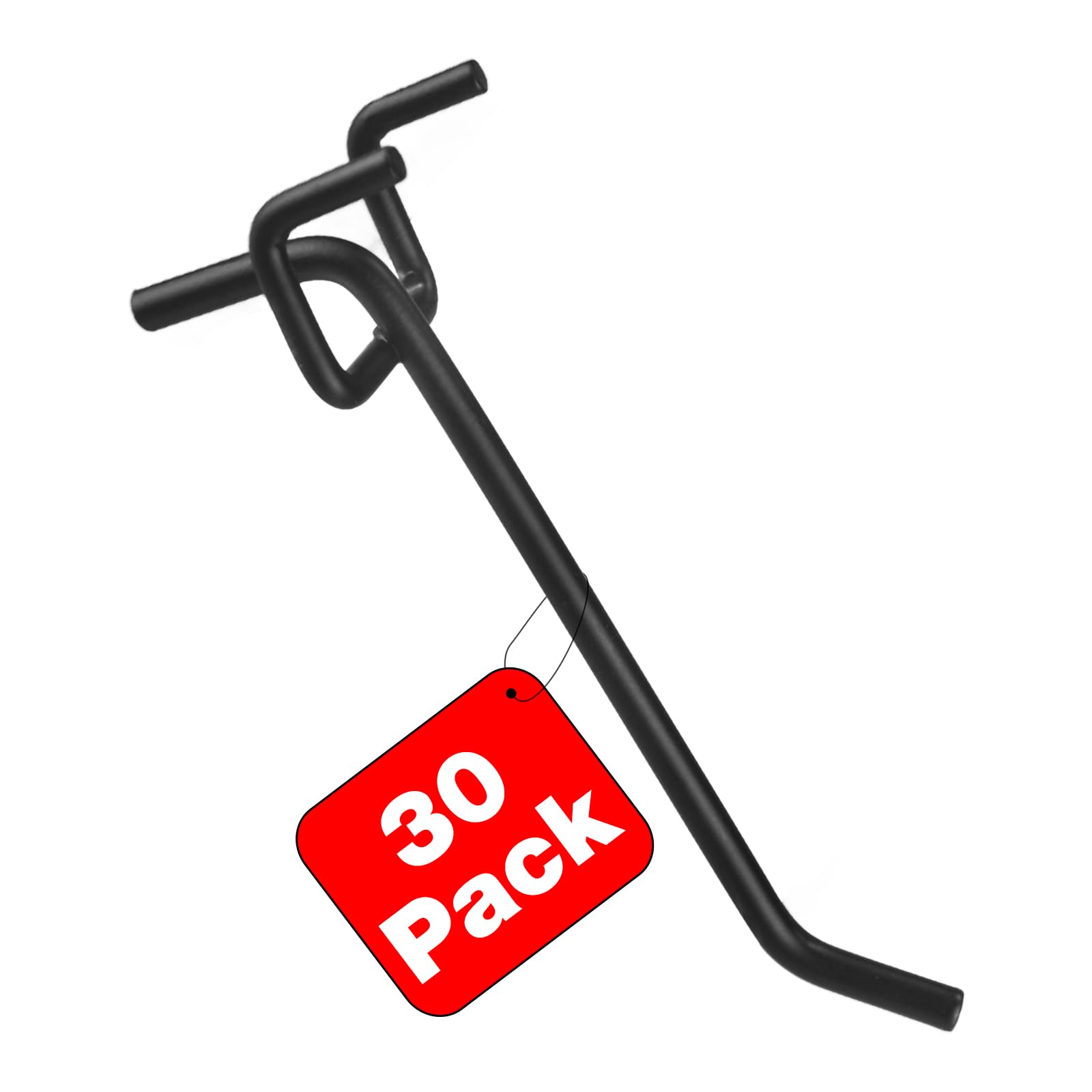 G.CORE Pegboard Hooks Accessories - 30pcs 4inch Metal Peg Board Tool Hangers, Fits 1/8 1/4 Pegs Slots, Pegboard Wall Organizer S