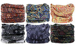 Ferrai Bandana Cap Head Wrap Motorcycle Bicycle Headband Scarf Face Mask Set Of 6