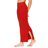 Zivame All Day Seamless Mermaid Saree Shapewear With Removable Drawcord |Shaping Petticoat- Tango Red Red S