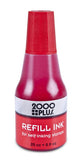 2000 PLUS Ink Refill for SelfInking Stamps and Stamp Pads, Red, 0.9oz (032960)
