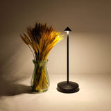 maglaw Rechargeable Cordless Table Lamp,Modern Black Battery Operated Table lamp,Portable LED Touch 2 Levels Brightness Dimmable