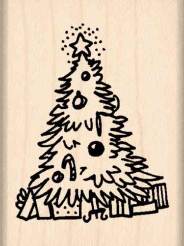 Stamps by Impression Christmas Tree Rubber Stamps (880a)