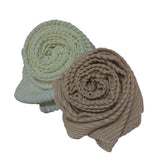 WomenS Pleated Ironless Crush Cotton Muslim Hijab Combo Of 2 Summer Shawl/Duppatta/Stoles/Head Scarves For Girls (Half White, Br