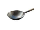 HIKEN Mild Steel MS Chinese Wok, for Home, Hotel (Size 16 inch) 1.8KG