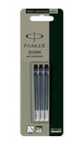 Parker Quink Ink Cartridges Fountain Pen Black Pack of 3, Pack of 20