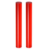 HARFINGTON 2pcs Acrylic Clay Roller 8 Inch x 1 Inch Solid NonStick Plastic Round Tube Roller Polymer Clay Rod Fondant Rolling P