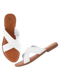 Shoetopia Women'S Flat-736 White Flat Sandal-4 Kids Uk (Flat-736-White)-Eu37,White,4,B0D8QDMFGC
