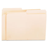 Universal 12112 File Folders, 1/2 Cut 1Ply Top Tab, Letter, Manila, 100/Box