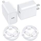iPhone Charger Fast Charging Original [Apple MFi Certified] 2 Pack Type C Wall Charger Block with 2 Pack 6FT Long USB C to Light