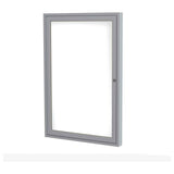 Ghent Enclosed Porcelain Whiteboard, White, 24 x 36, 1 Door