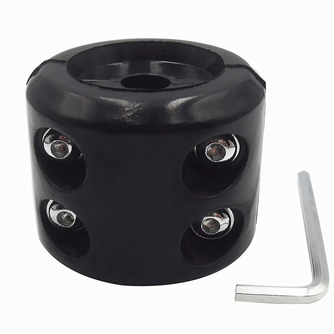 Winch Stopper ATV-SCHS Cable Hook Rubber Stopper Winch Line Saver with Allen Wrench for ATV UTV Winches(Black)