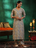 Libas Women'S Silk Blend Kurta Set (49044_Mauve