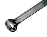 Panduit BT4MM0 Cable Tie, Metal Barb, Miniature, Weather Resistant Nylon 6.6, 14.2Inch Length, Black (1,000Pack)