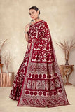 Tamaira Fashion Women'S Plain Cotton Saree (11588_Maroon