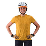 Troy Lee Designs Cycling MTB Bicycle Mountain Bike Jersey Shirt for Women, Lilium SS Jacquard (Honey, Medium)