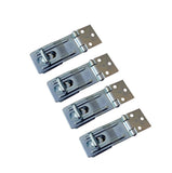QCAA 3-1/2 HASP and Swivel Staple, Steel, Zinc Plated, 4 Pack, Made in Taiwan