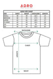 Adro Mens Printed T-Shirt For Men | R22-M-Pc-Bl-L Black