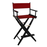 American Trails Extra-Wide Premium 30' Director'S Chair Black Frame With Red Canvas, Bar Height