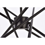 Living District Indoor Modern Home Decorative Bright Ceiling Armin 6 Lights Pendant In Black With Brass