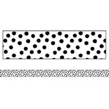 Carson Dellosa CD-108344-6 Schoolgirl Style Stars Painted Dots Straight Borders School Girl Style - Pack of 6