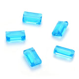 25pcs Adabele Austrian 14mm Faceted Rectangle Crystal Beads Aquamarine Blue Compatible with Swarovski Crystals Preciosa 5055