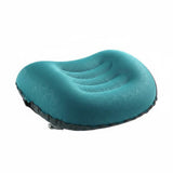 Merishopp Ultralight Tpu Travel Pillow Easy To Inflate SpaceSaving Inflatable Pillow For Outdoor, Peacock Blue