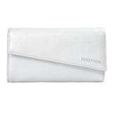 United Colors Of Benetton Elyna Women Wallet Metallic Silver, No. Of Card Slot : 8