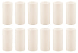 Creative Hobbies 2 Inch Tall Cream Plastic Candle Covers Sleeves Chandelier Socket Covers Pack of 12 Slip Over E12 Candelabr