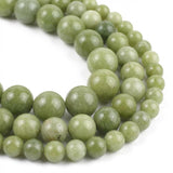 Yochus 60pcs Green China Jade Beads