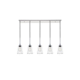Living District Indoor Modern Home Decorative Bright Ceiling Auspice 5 Light Chrome Pendant