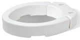 Carex Elongated Hinged Raised Toilet Seat, Adds 3.5 Inches of Height to Toilet, 300 Pound Weight Capacity, Toilet Seat Riser, El