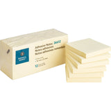 Business Source 36612 Adhesive Notes, 100 Sheets, 3Inch x3Inch , 12/PK, Yellow