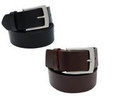 Walletsnbags Casual Leather Belts For Men Combo(Blackbrown, 34)