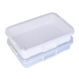 Madzee Plastic Activity Tray with lid for Slime, Beads, Sand and Sensory Toys - 15 Inches (White & Clear)