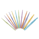 Sudheeka 12Pcs Multicolor Plastic Crochet Hooks Set 210Mm Needles