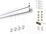 STAS Cliprail Pro Picture Hanging System Set White Covers 9.84 ft of Wall Space Heavy Duty Picture Rail & Art Hanging Galler