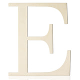 Large Wooden Letters 12 Inch Paintable Wood Letter E for Wall Decor, 1/5 Inch Thick Wooden Alphabet Letters Cutouts for DIY Craf