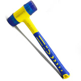 BOOSDEN Double-Faced Rubber Mallet Hammer, Shockproof Anti-Slip Small Hammer, 30mm