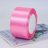 YYCRAFT Dark Pink Solid Satin Ribbon 2 Inch,50 Yards Craft Fabric Ribbon for Gift Wrapping Floral Bouquets Wedding Party Decorat