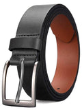 Zoro Black Genuine Leather Belt For Men | Jsbk04 | Size 46