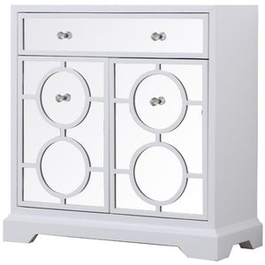 Elegant Decor Modern 32 Accent Cabinet In Hand Painted White