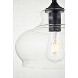 Living District Destry 1-Light Mid-Century Metal Pendant In Black Finish